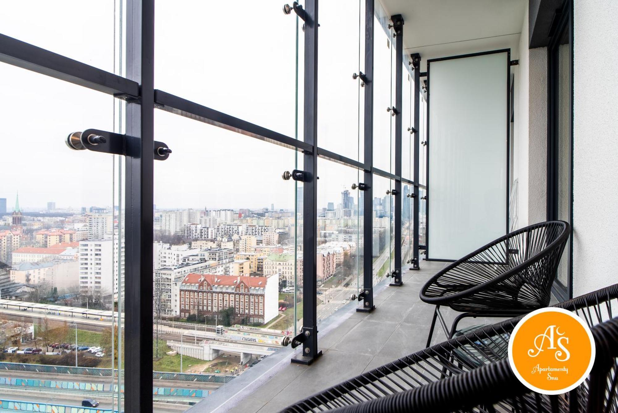 Apartamentysnu, Wola Tower Z Parkingiem Warschau Buitenkant foto